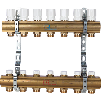 Коллекторная группа Luxor CD 468/7 1х3/4ЕК 7 контуров с регулирующими вентилями
