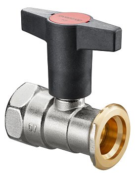 Кран шаровой OVENTROP Optibal P DN32 11/4х2 ВНГ для обвязки насоса без обратного клапана