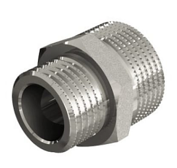 Ниппель ELSEN, НН, 1/4", 3/8", TIN латунь, переходной