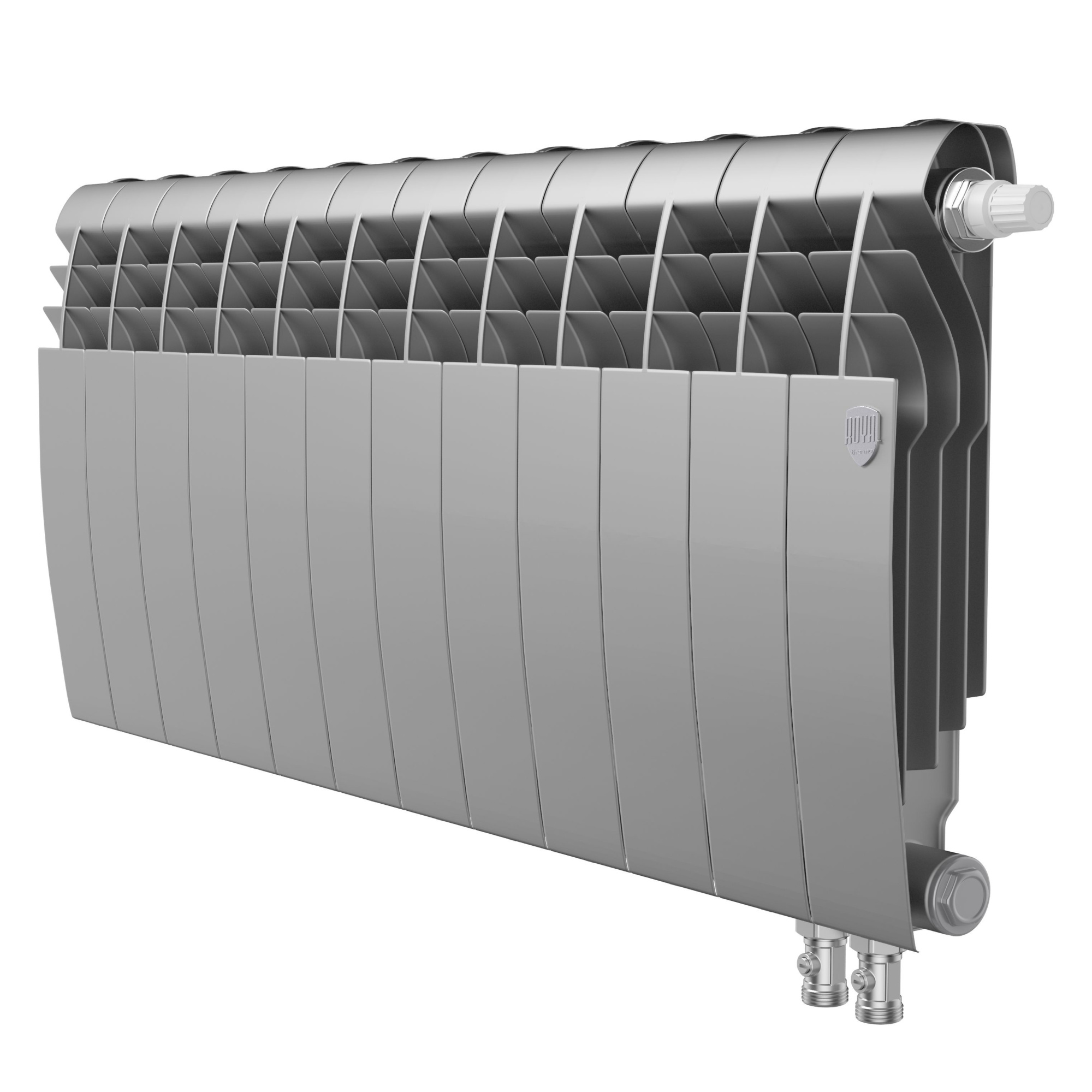 Радиатор биметаллический Royal Thermo BiLiner 350 /Silver Satin VR - 12 секций