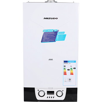 Настенный конвекционный газовый котел MIZUDO М36TH с Open Therm с трехходовым клапаном