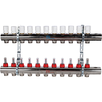 Коллекторная группа Luxor CD 477/11 1х3/4ЕК 11 контуров с расходомерами