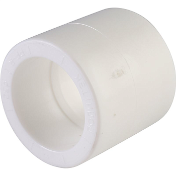 Муфта Политэк 32 для полипропиленовых труб (сварка) белая
