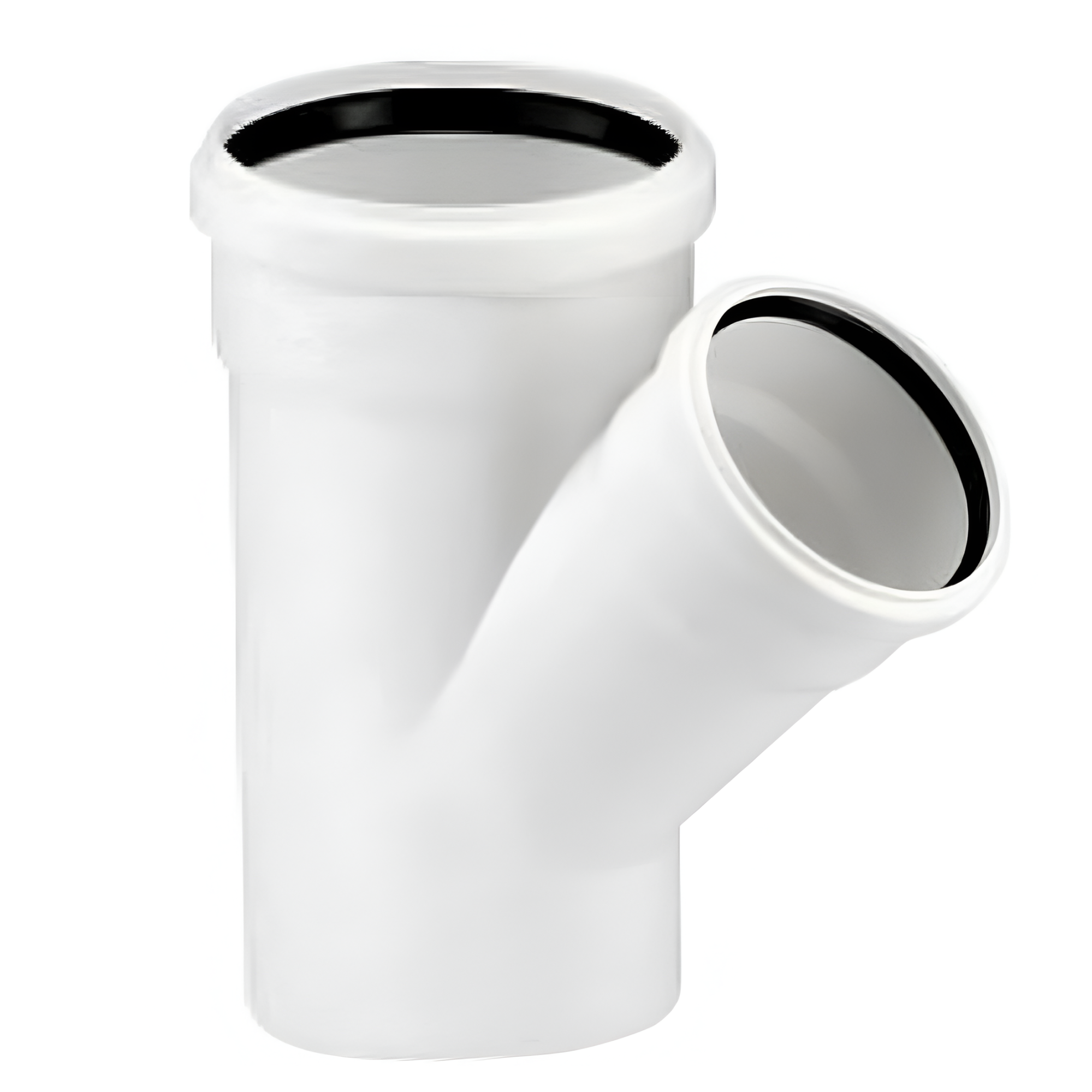 Тройник РосТурПласт PP-M Дн160х110х45° внутренняя бесшумная канализация (белый)