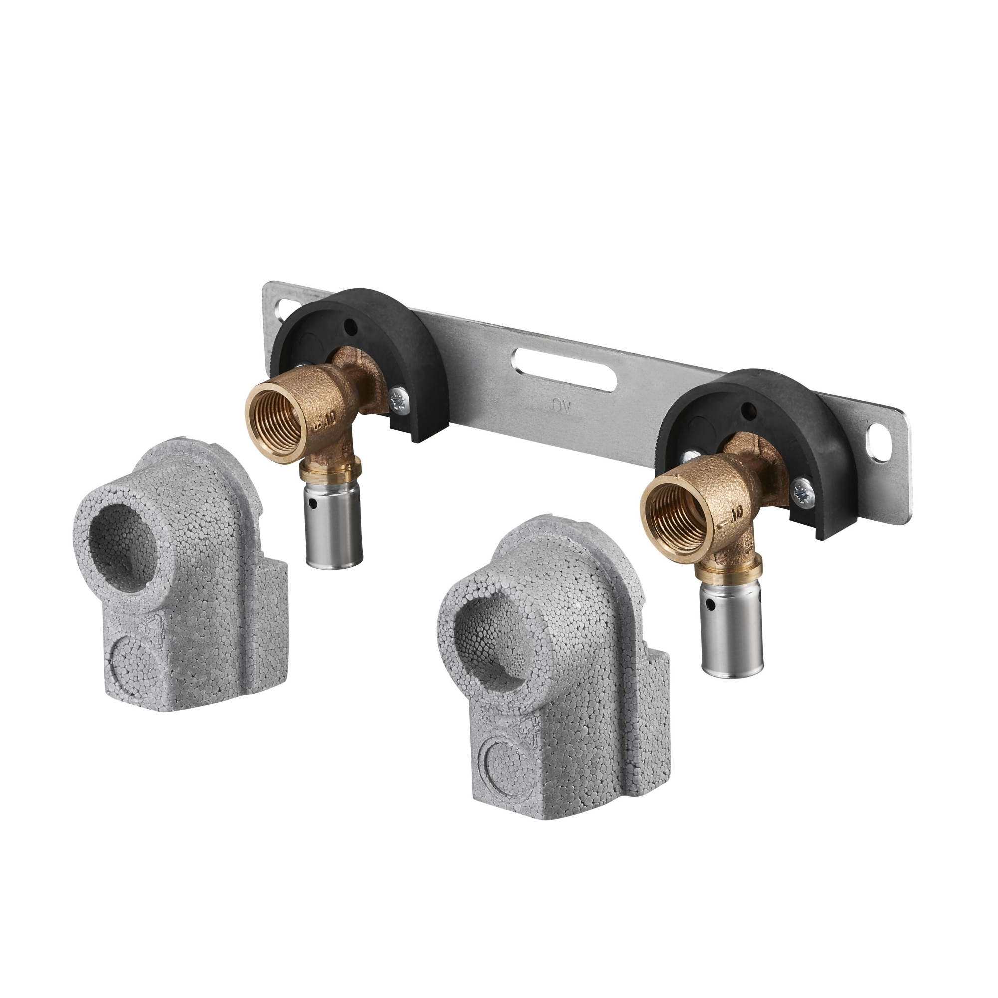 Монтажная шина OVENTROP Cofit P D20xRp1/2x153мм с отводами и шумоизоляционными кожухами