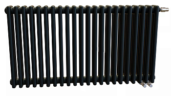 Радиатор трубчатый Zehnder Charleston Completto модель 3057 22 секции (Черный матовый)