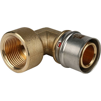 Угольник-переходник STOUT 1"х32 с внутренней резьбой для металлопластиковых труб (прессовой)