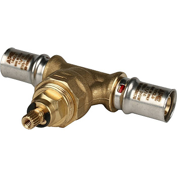 Вентиль STOUT 16х16  с хромированной ручкой для металлопластиковых труб (прессовой)