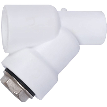 Фильтр сетчатый Политэк 25 для полипропиленовых труб (соединение муфта-штуцер)