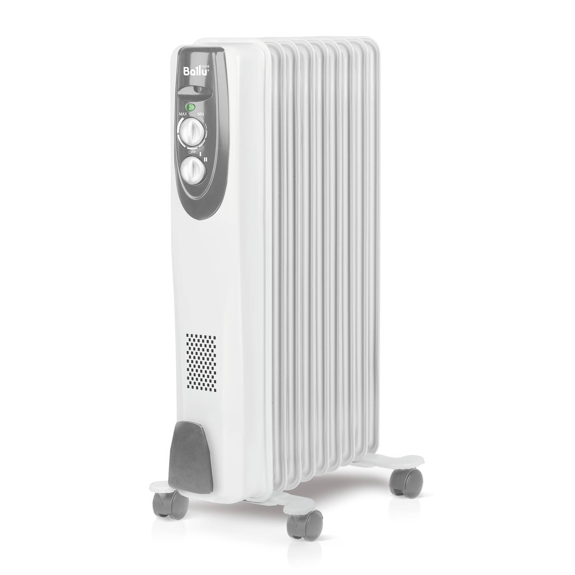 Масляный радиатор Ballu Classic grey BOH/CL-09GRN 2000 (9 секций) серый