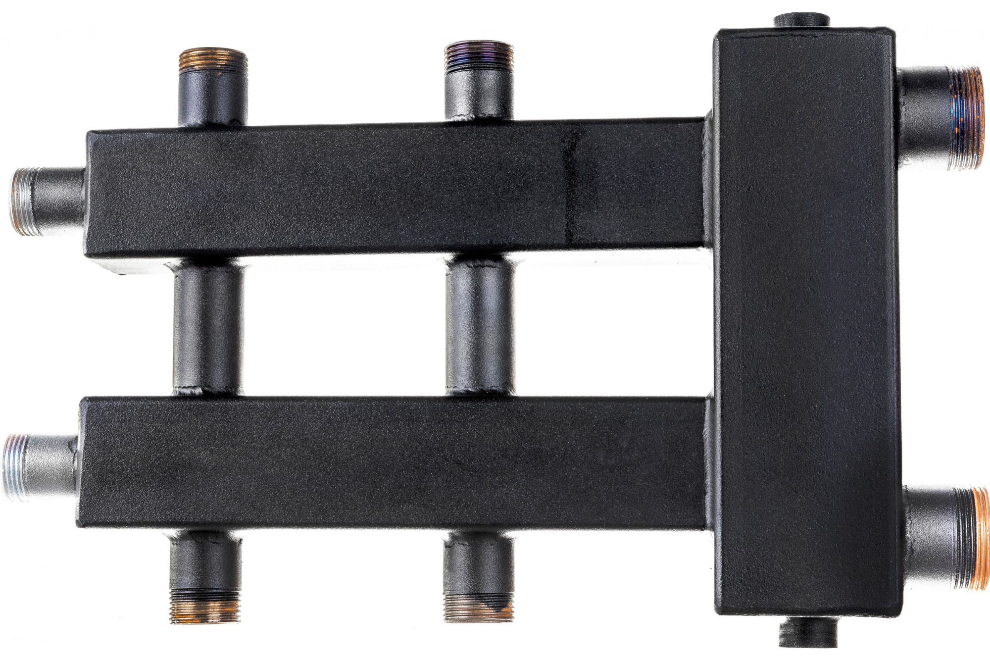 Коллектор ROMMER с гидроразделителем на 1+1+1 контура (до 60 кВт) дублер рядный