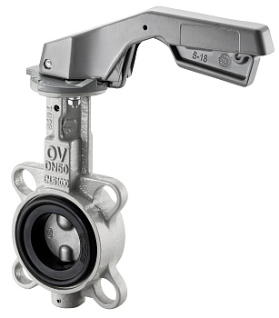 Дисковый поворотный затвор OVENTROP DN80 PN16 (межфланцевый)