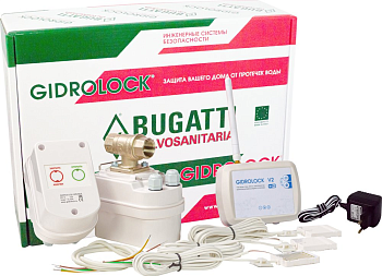 Система контроля протечки воды Gidrolock WIFI WINNER BUGATTI 3/4 