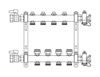 REHAU Распределительный коллектор HKV 6