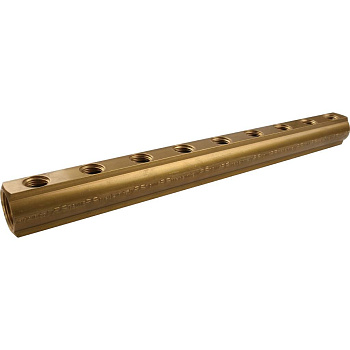 Распределительный коллектор TIEMME 1''x1/2" на 9 выходов