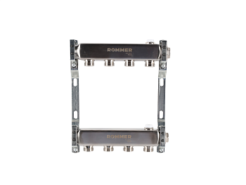 Коллектор ROMMER 1"х3/4" 4 выхода для радиаторной разводки