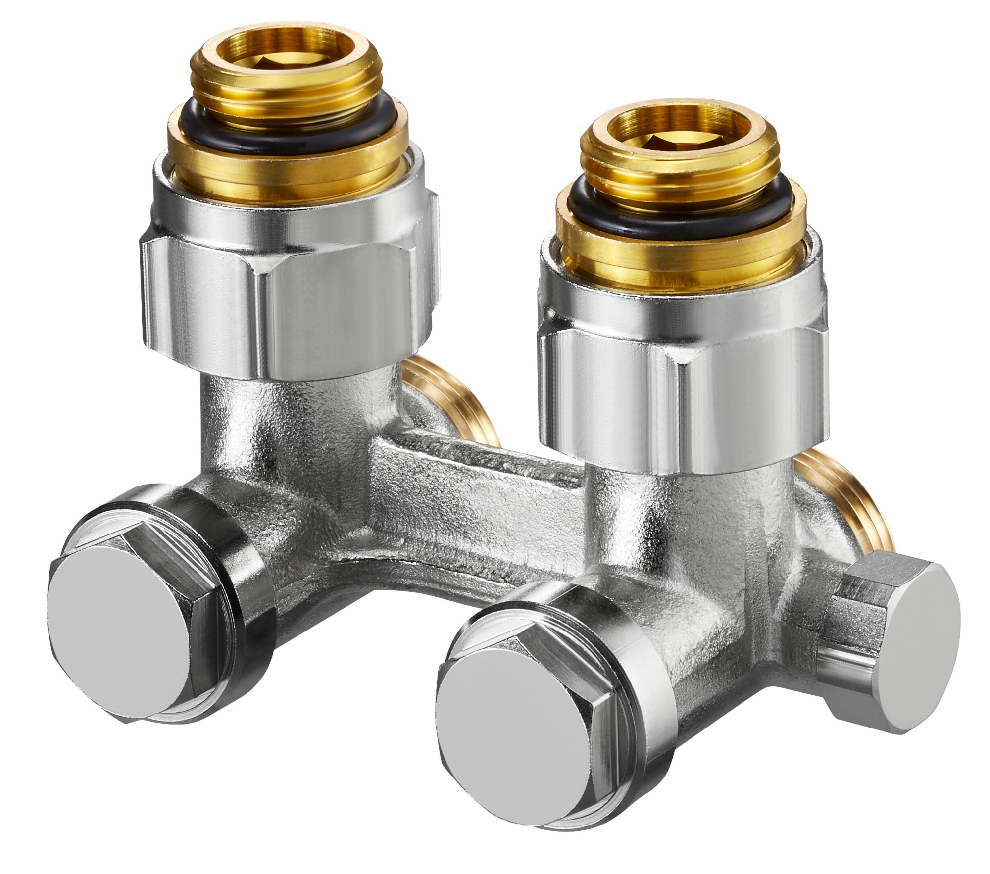 Узел нижнего подключения OVENTROP Multiflex F DN15х1/2x3/4 угловой (ZBU)