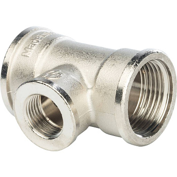 Тройник STOUT 1"х1/2"х1" переходной ВВ (никелированный)