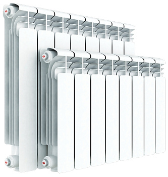 Радиатор алюминиевый RIFAR Alum Ventil 500 x 9 секций подключение нижнее (RAL50009НПЛ50)