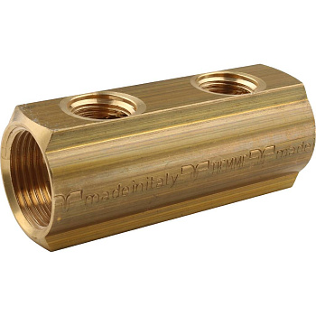 Распределительный коллектор TIEMME 1''x1/2" на 2 выхода