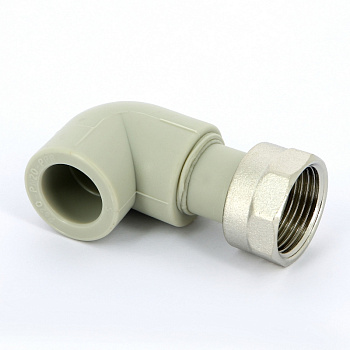 Угол FV-PLAST 20х3/4 с накидной гайкой для холодного водоснабжения (сварка-В)