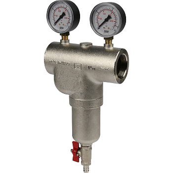 Itap 189 1 1/2 Фильтр сетчатый муфтовый 100 мкр. с 2 манометрами и спускником