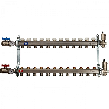 STOUT Коллектор из нержавеющей стали в сборе без расходомеров 13 вых.
