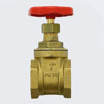 Задвижка клиновидная UNI-FITT В 1" PN10 (латунь)