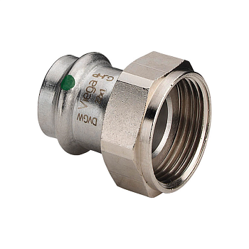 Переходник "пресс-резьба" Viega Sanpress inox с SC-Contur с плоским уплотнением 15 x 1/2"