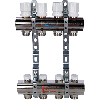 Коллекторная группа Luxor CD 468M/4 1х3/4ЕК 4 контура с регулирующими вентилями