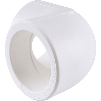 Kalde d=75 Угольник 90* для полипропиленовых труб под сварку (цвет белый)