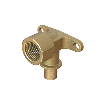 Угольник настенный ELSEN Ø 16 — 1/2" В, латунь