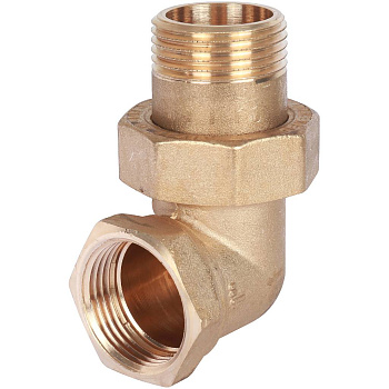 Разъемное соединение американка STOUT 1" угловое с уплотнением под гайкой ВН