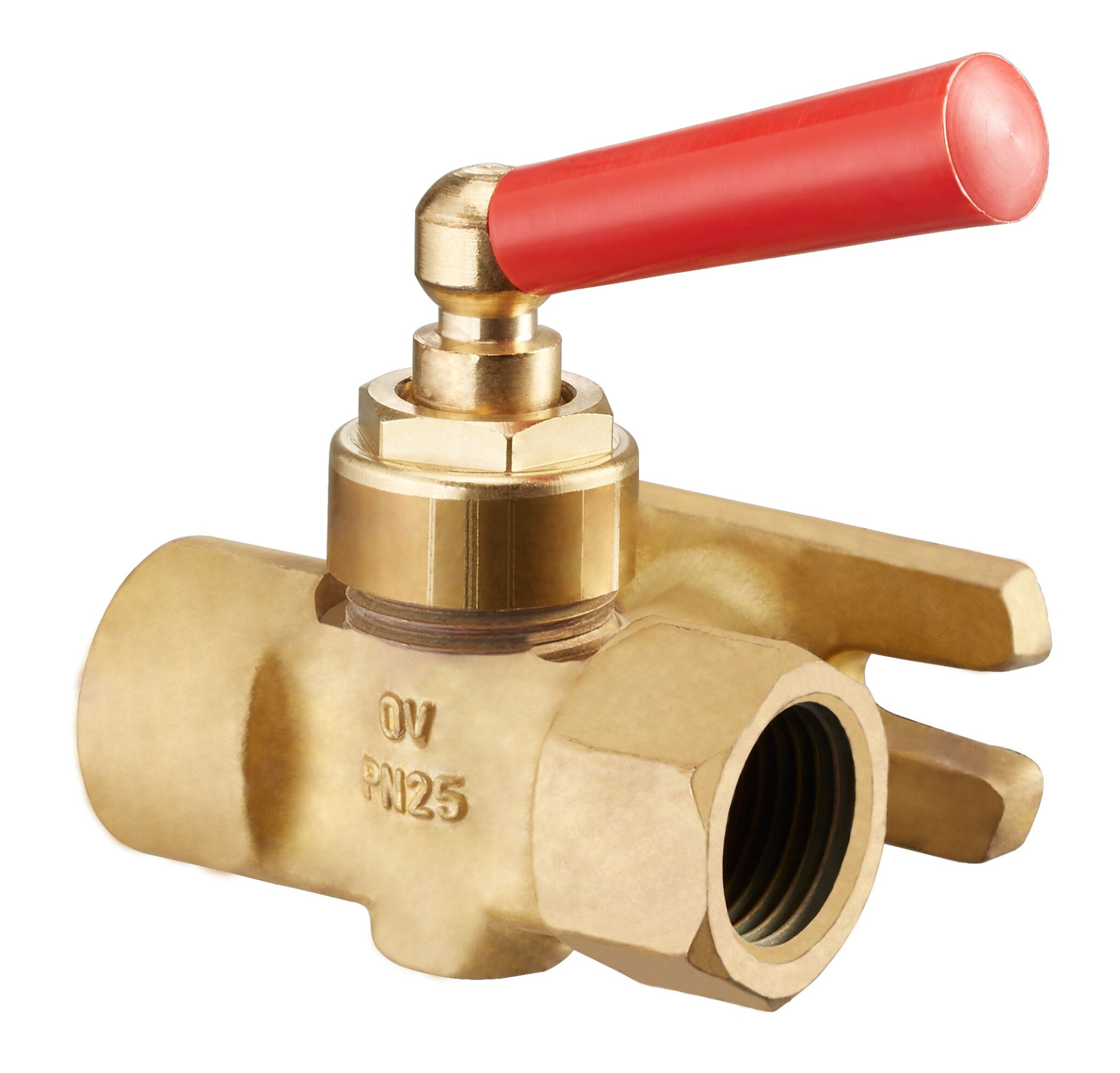 Кран для манометра OVENTROP DN15 1/2 ВР с фланцем для испытаний 25 х 60 мм