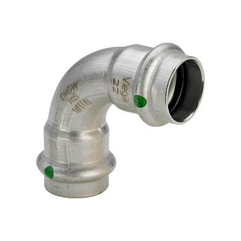 Отвод ВВ 90° Viega Sanpress Inox с SC-Contur 15 мм