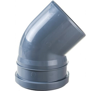 Отвод Политэк D110х45°