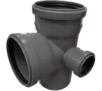 Крестовина Политэк D110х110х50 /87.5° двухплоскостная левая