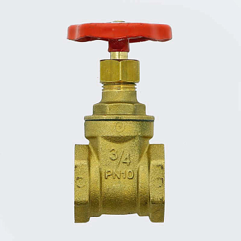 Задвижка клиновидная UNI-FITT В 3/4" PN10 (латунь)