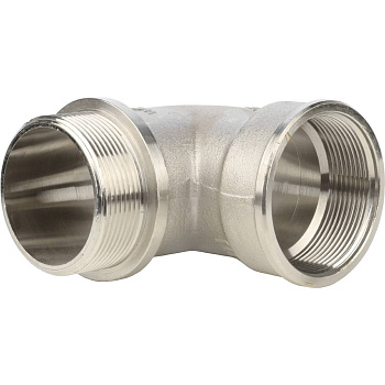 Угольник STOUT 2" с упором НВ (никелированный)