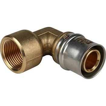 Угольник-переходник STOUT 3/4"х26 с внутренней резьбой для металлопластиковых труб (прессовой)