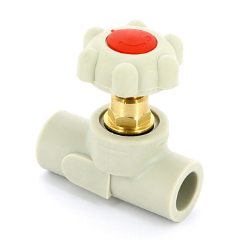 Вентиль FV-PLAST 25 пластиковый прямоточный 