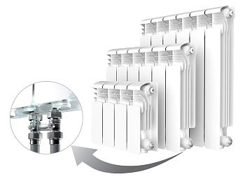 Радиатор алюминиевый RIFAR ALUM VENTIL 350 VR 14 секций