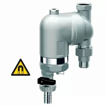 Фильтр FAR 1/2" НР-ВР под манометр с поворотным соединением (сетка 100 мкм) с магнитными вставками