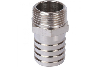Штуцер STOUT 3/8"х12 НР (никелированный)