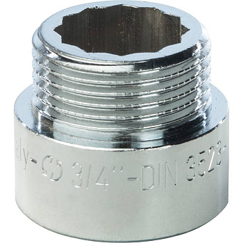 Удлинитель STOUT 3/4"X15 НР-ВР (хромированный)