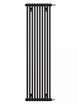 Радиатор трубчатый Zehnder Charleston модель 2180 10 секций (Черный матовый)