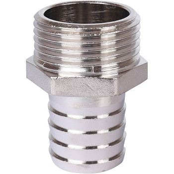 Штуцер STOUT 1"х25 НР (никелированный)