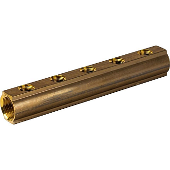 Распределительный коллектор Luxor CD 457/5 1х1/2" ВР 5 контуров