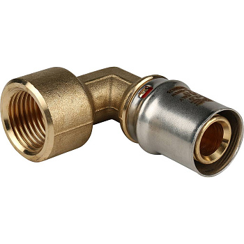 Угольник-переходник STOUT 1/2"х20 с внутренней резьбой для металлопластиковых труб (прессовой)