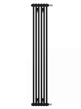 Радиатор трубчатый Zehnder Charleston модель 2180 6 секций (Черный матовый)